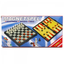 Шахи + шашки + нарди - 3 в 1 (29 х 29 см) магнітні i5-110, фото 2