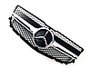 Решітка радіатора Mercedes GLK X204 рестайл стиль AMG (чорний + срібло), фото 3