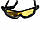 Окуляри тактичні на гумці з жовтими лінзами, колір чорний, фото 4