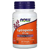 Ликопин NOW Foods "Lycopene" 20 мг (50 гелевых капсул)