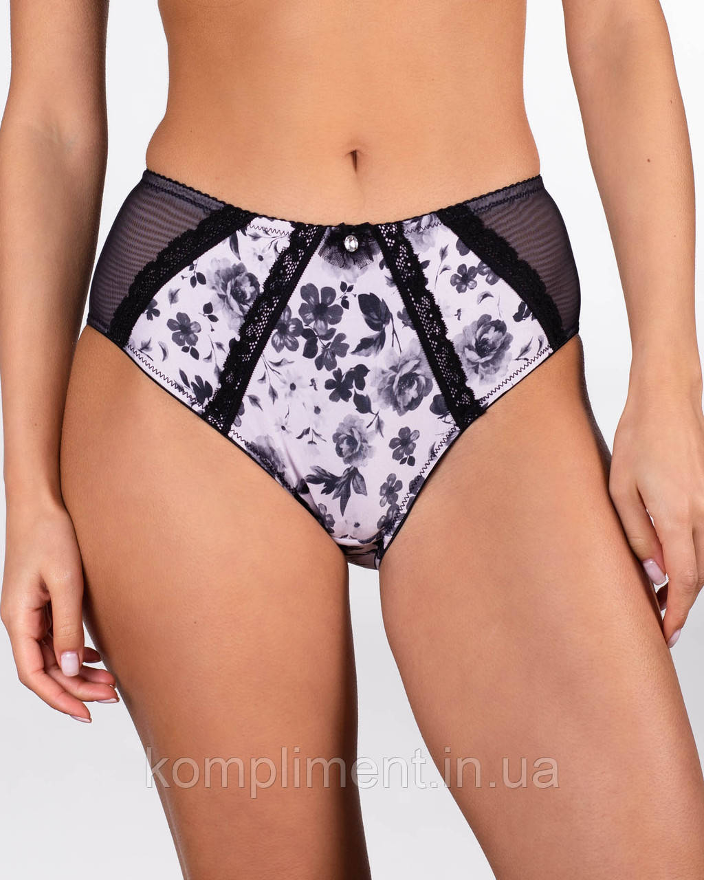 Труси жіночі з мереживом Lanny Moda 51346 чорний