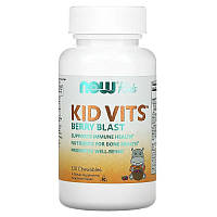 Мультивитамины для детей NOW Foods "Kid Vits" ягодный вкус (120 жевательных таблеток)
