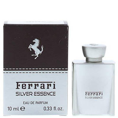 Чоловіча деревна парфумована вода Ferrari Silver Essence 10 мл мініатюра, фужерний пряний аромат