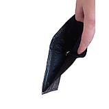 Гаманець чоловічий чорний шкірозамінник 158ВА, фото 2