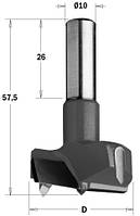 317.160.11 Сверло цилиндрическое HW D = 16 L = 57,5 S = 10x26 RH