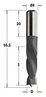 306.050.11 Свердло NP HW D=5 I=30 L=55,5 S=8x20 RH