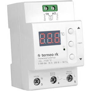 Цифровий терморегулятор для електричних котлів terneo rk