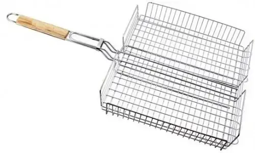 Купить Решетка для барбекю со стенками, металлическая 43х36х5 см, цена ...