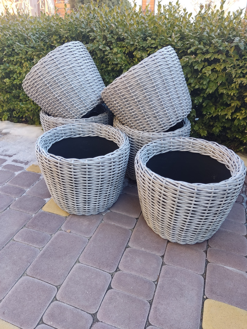 Искусственный ротанг для плетения мебели, кашпо. полумесяц 7 мм. Цвет ...