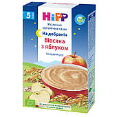 Молочна органічна каша Вівсяна з яблуком На добраніч HIPP від 5 місяців 250 гр