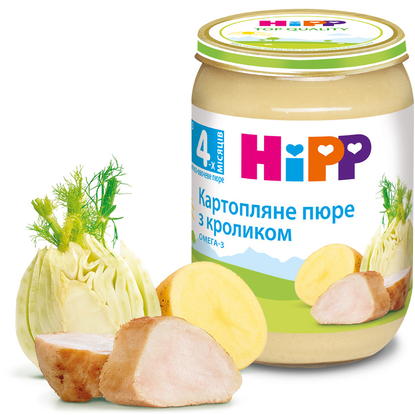 Пюре картопляне з кроликом НІРР від 4 місяців 190 гр