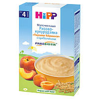 Молочная каша рисово-кукурузная Персики-Абрикосы с пребиотиками HIPP от 4 месяцев 250 г