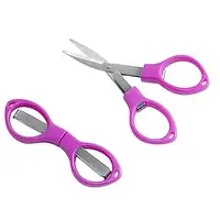 Ножницы-очки складные, цвет Фиолетовый, длина 10 см