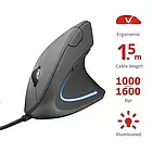 Мишка TRUST VERTO ERGONOMIC MOUSE 22885 Black, фото 8