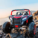 Дитячий електромобіль двомісний Bambi M 4627 EBLR-3 Баггі (4 мотори по 200W, USB, Bluet-MP3) червоний, фото 6