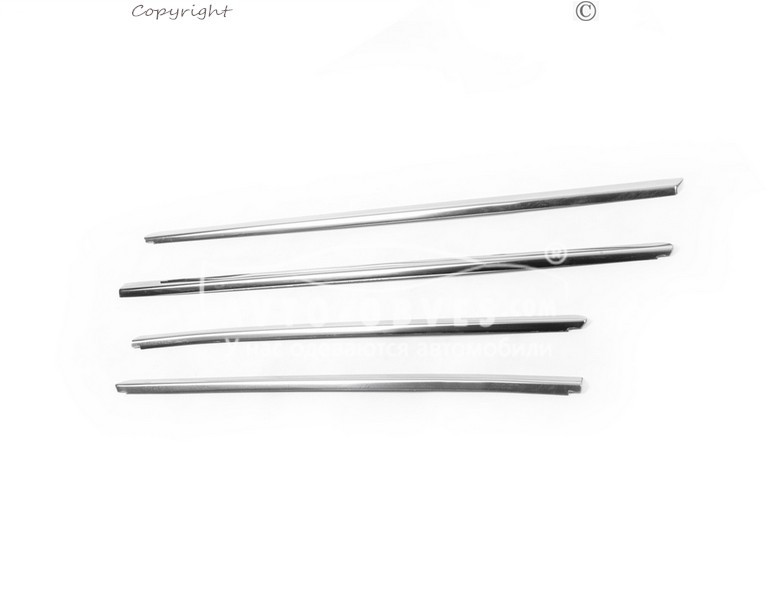 Окантовка вікон Duster 2018-... нерж 4 шт., фото 1