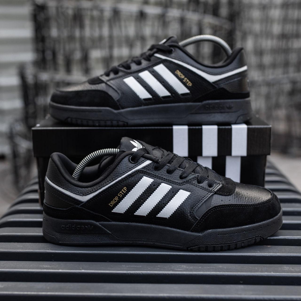 Кросівки чоловічі чорні Adidas Drop Step (08338), фото 1