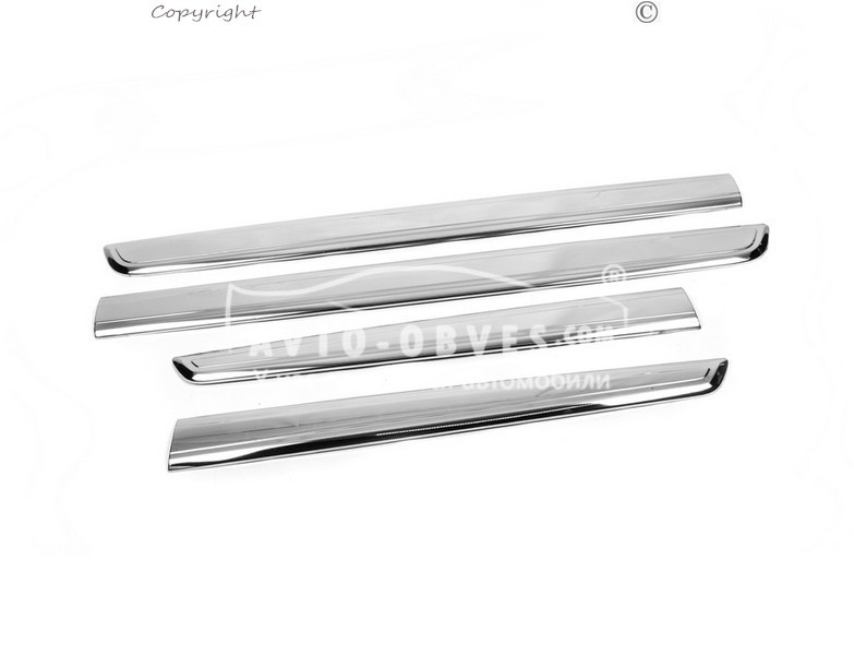 Накладки на молдинги дверей Renault Kangoo 2012-... нерж, фото 1