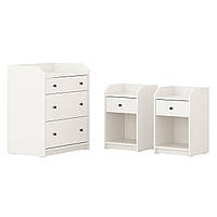 IKEA Комплект мебели для спальни 3 шт. HAUGA (594.833.84)