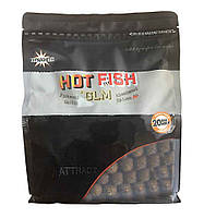 Бойлы вареные Dynamite Baits Hot Fish & GLM, 1 кг 15.0 мм