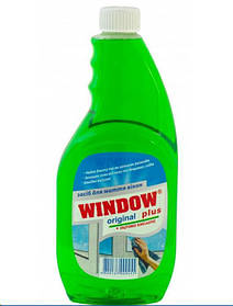 Засіб для миття скла Window Plus зелений на оцтовій основі 500 мл