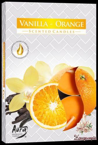 Свічка чайна ароматична (таблетка) Vanilla orange