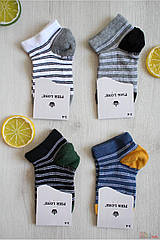 ОПТОМ Шкарпетки низькі в смужку для хлопчика (23/10-12 років) Pier Lone 8681788526474