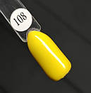 Гель лак для нігтів Sweet Nails світло жовтий №108 8мл, фото 2