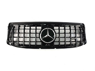 Решітка радіатора Mercedes GLB X247 Amg Line тюнінг-стиль GG GT (чорний глянець)