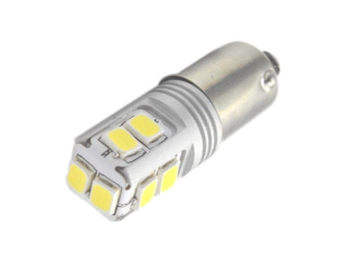 LED світлодіодна авто лампа H21W BAY9S Canbus обманка 10-SMD-3030 білий