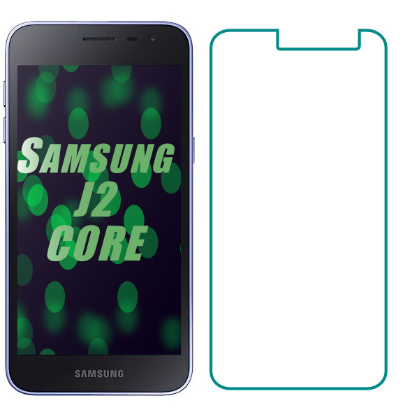 Захисне скло Samsung Galaxy J2 Core J260 (Прозоре 2.5 D 9H) (Самсунг Джей 2 Кор)