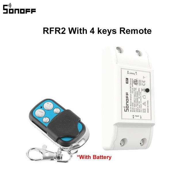 Wifi реле Sonoff basic R2 RF 433 Бездротове Wi-fi реле з пультом дистанційного керування