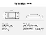 Wifi реле Sonoff basic R2 RF 433 Бездротове Wi-fi реле з пультом дистанційного керування, фото 3