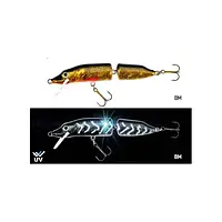 Воблер Jaxon HS Pike Fat UV 2 секции 10cm цвет BM, вес 10g загл. 0,5-1,6m плав. (124385) VU-PH10FBM