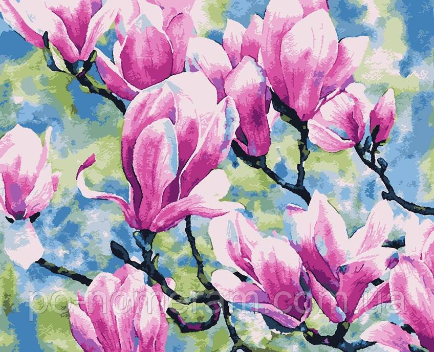 Акційна Розмальовки за номерами Artissimo Магнолія (PN3030) 40 х 50 см, фото 1