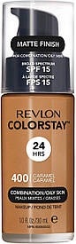 Тональний крем Revlon ColorStay Foundation For Combination/Oily Skin SPF 15, 400 - Caramel 30 мл
