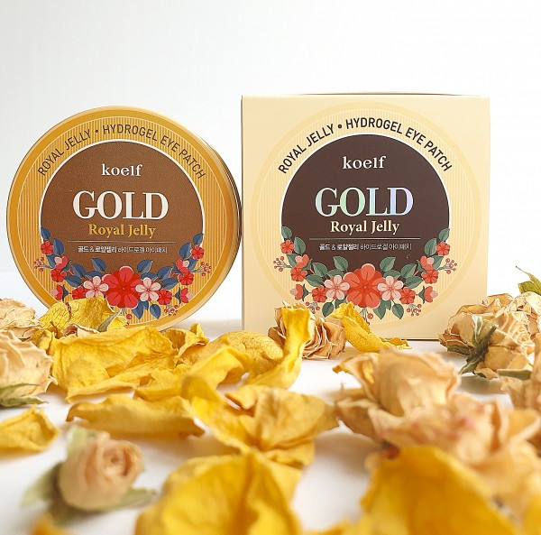 Гідрогелеві патчі із золотом та маточним молочком Petitfee Koelf Gold & Royal Jelly Eye Patch