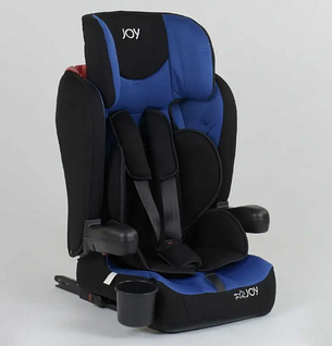 Дитяче автокрісло JOY 43098 система ISOFIX, універсальне, група 1/2/3, вага дитини від 9-36 кг, синє, фото 1