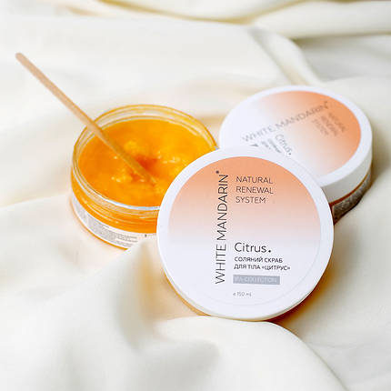 Скраб соляний для тіла Цитрус Spa Protection White Mandarin (150 мл), фото 3