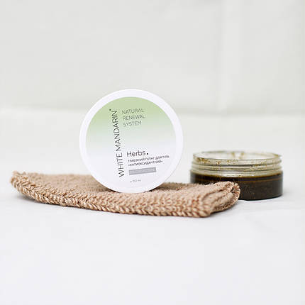 Трав'яний пілінг для тіла Антиоксидантний SPA collection White Mandarin (150 мл), фото 4