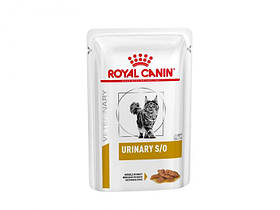 Паучі Royal Canin URINARY S/O CAT pouches (MIG шматочки у соусі) 0,085 кг