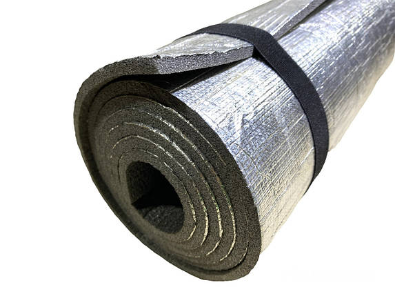 Каремат із фольгою 1800×500×5мм, матеріал ХС ППЕ, щільність 33 кг/м3, фото 1