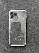 Чехол прозрачный с синей рамкой Iphone 12 2000-03-2