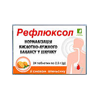 Таблетки от изжоги РЕФЛЮКСОЛ со вкусом апельсина 24 шт Красота и Здоровье