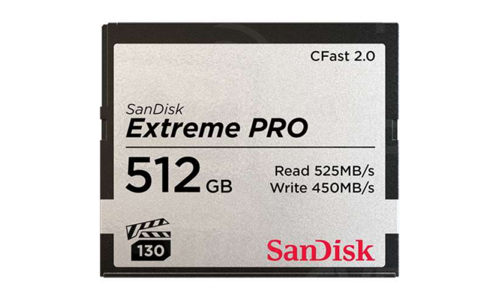 Картка пам'яті SanDisk 512 GB Extreme PRO CFAST 2.0 512 GB 525MB/s VPG130 (SDCFSP-512G-G46D)