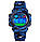 Skmei 1547 kids темно-синій камуфляж дитячий спортивний годинник, фото 3