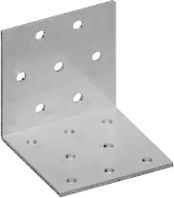Пластина угловая равнополочная перфорированная