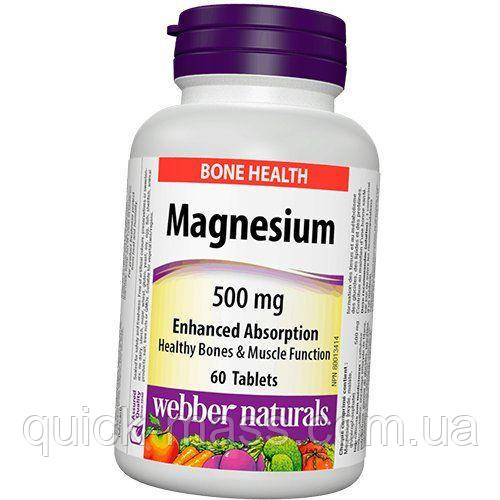 Вітаміни Магній Webber Naturals Magnesium 500 мг 60 табл., фото 1