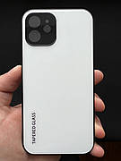 Стеклянный чехол белый Iphone 12 2000-04-1