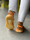 Кроссовки мужские оранжевые Adidas Yeezy Boost 350 V2 (00564), фото 3